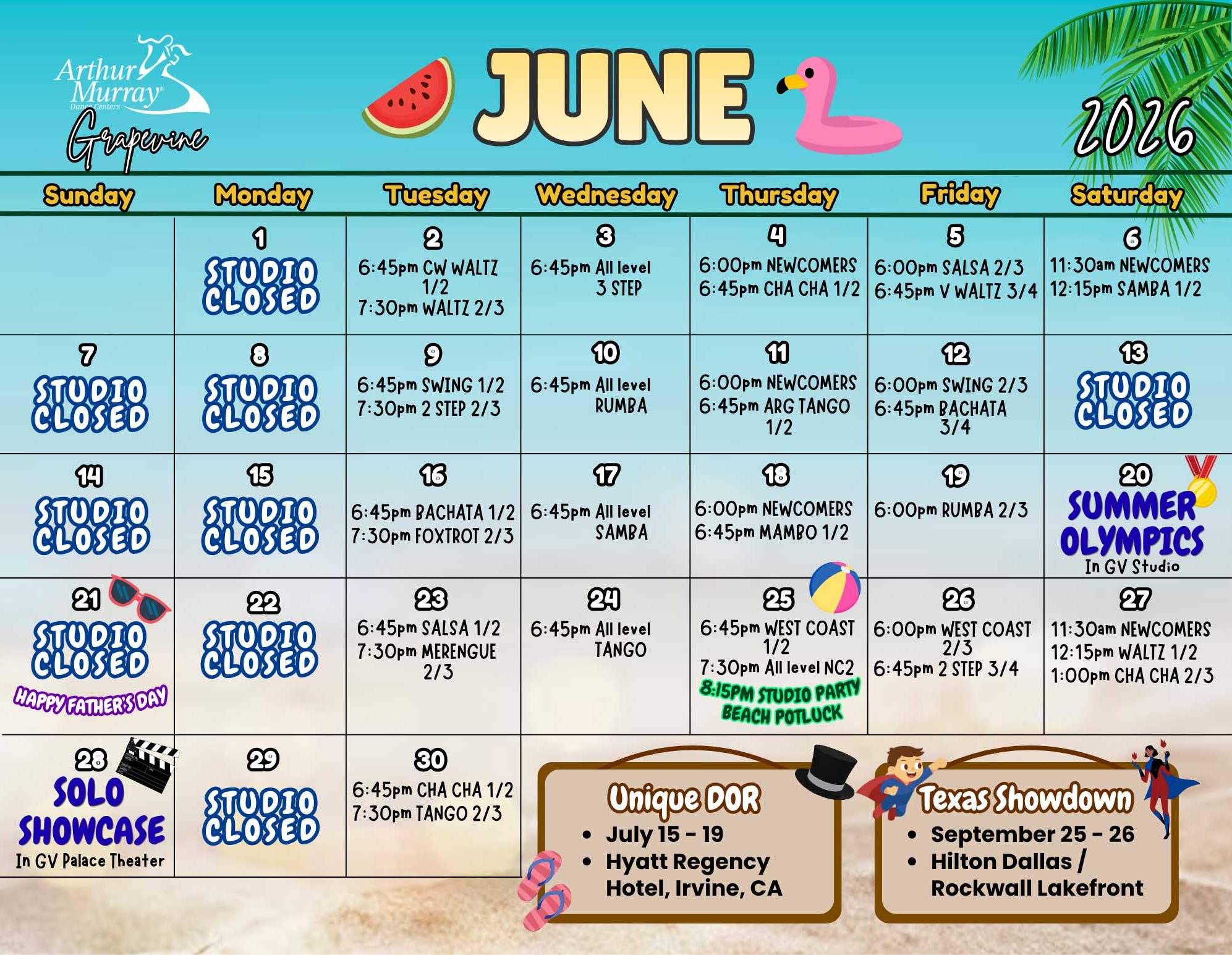 June 2026 Calendar - GV